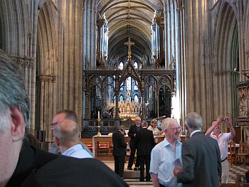 Inside the cathedral